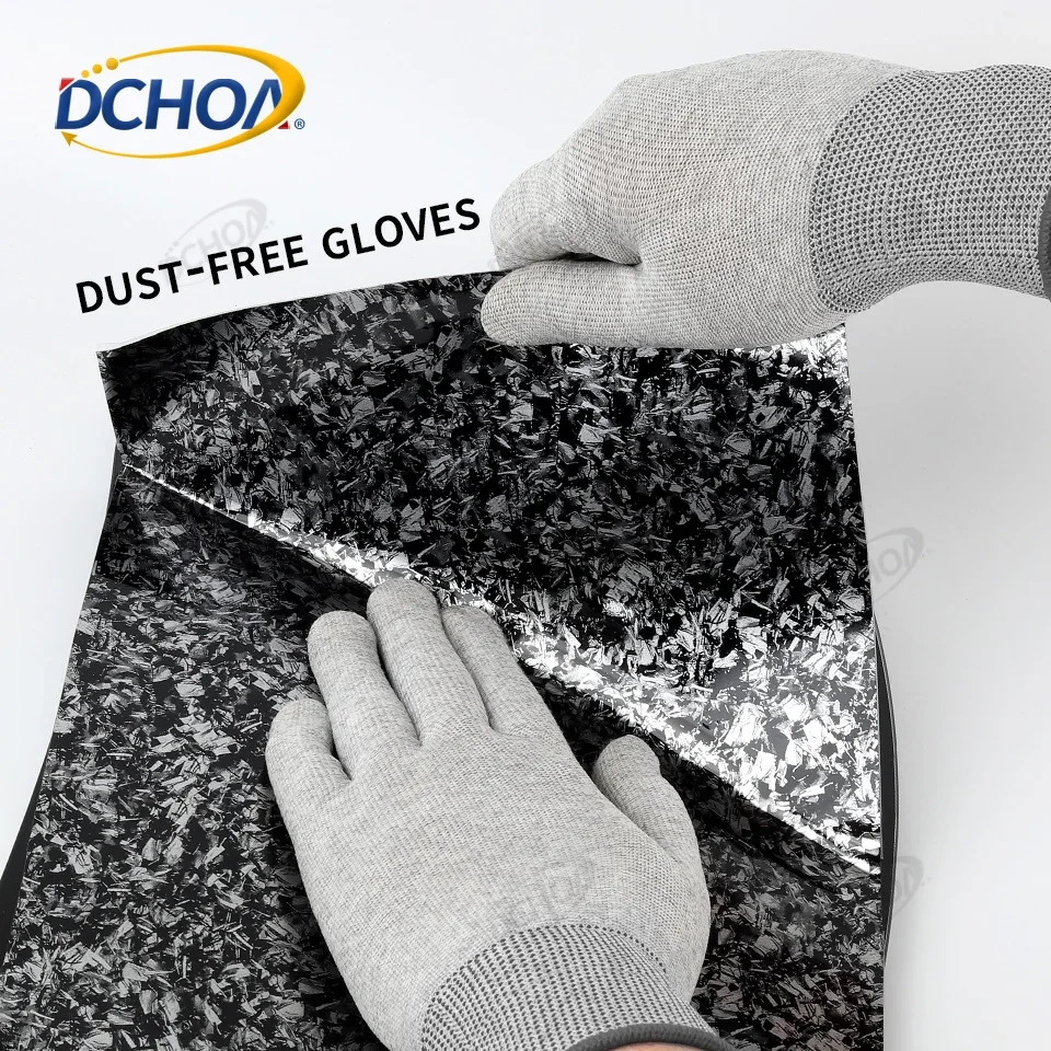 DCHOA Car Vinyl Wrap Anti-Static Gloves Carbon Fiber PPF Window Tint Film Installation Protective Gloves