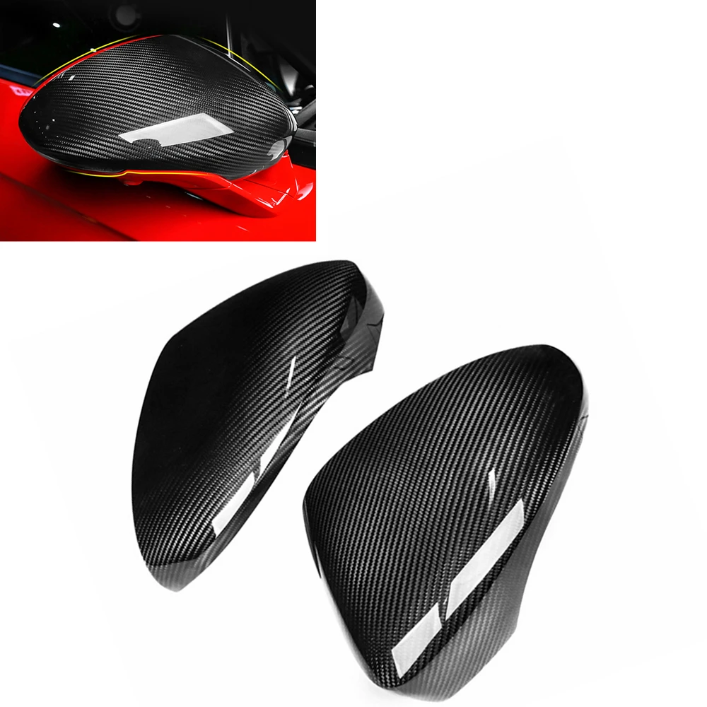 

Mirror Cover For Porsche Panamera 971 2017-2022 Left Hand Drive Car Exterior Rearview Real Carbon Fiber Rear View Caps Shell Kit