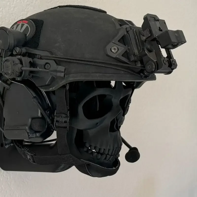 Imagem -02 - Destacável 3d Crânio Capacete Display Pacote Decorativo Cabeça Esqueleto Parede Pendurado Horror Motocicleta