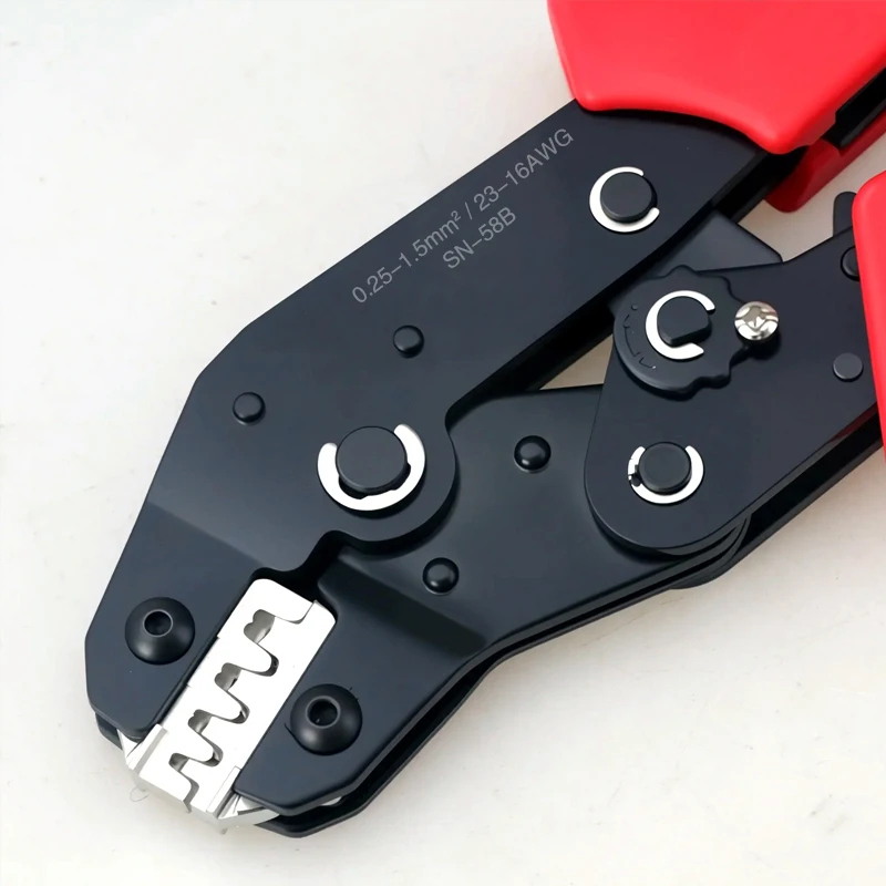 SN-58B Professionelles Crimpzangen-Set für Federklingenklemmen, Kfz-Kabelbaum-Crimpzange, 0,25–1,5 mm2, AWG 22–14 – Detail 6