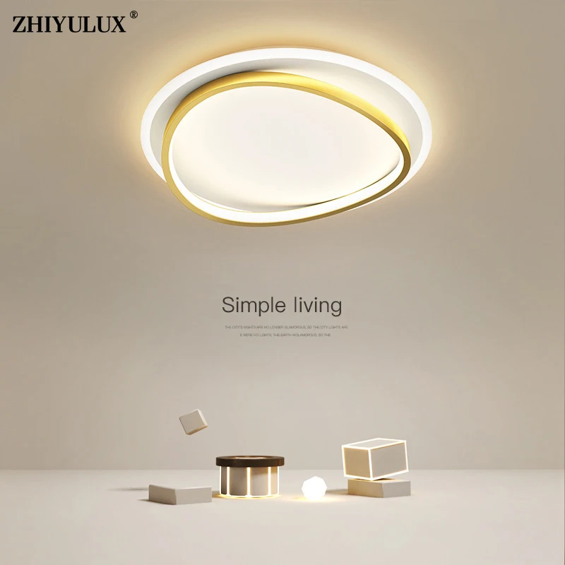 

Remote Dimming Round Square New Modern LED Ceiling Lights For Living Dining Study Room Bedroom Aisle Flats Lamps Indoor Lighting