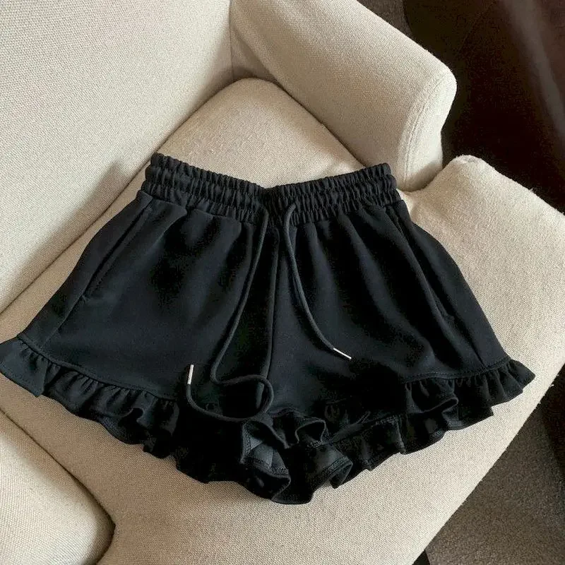 

Pop Sporty A-line Shorts Women Summer Sale American Style Short Trousers Casual Hot Pants Elastic Waisted Sweatpants Women Cloth