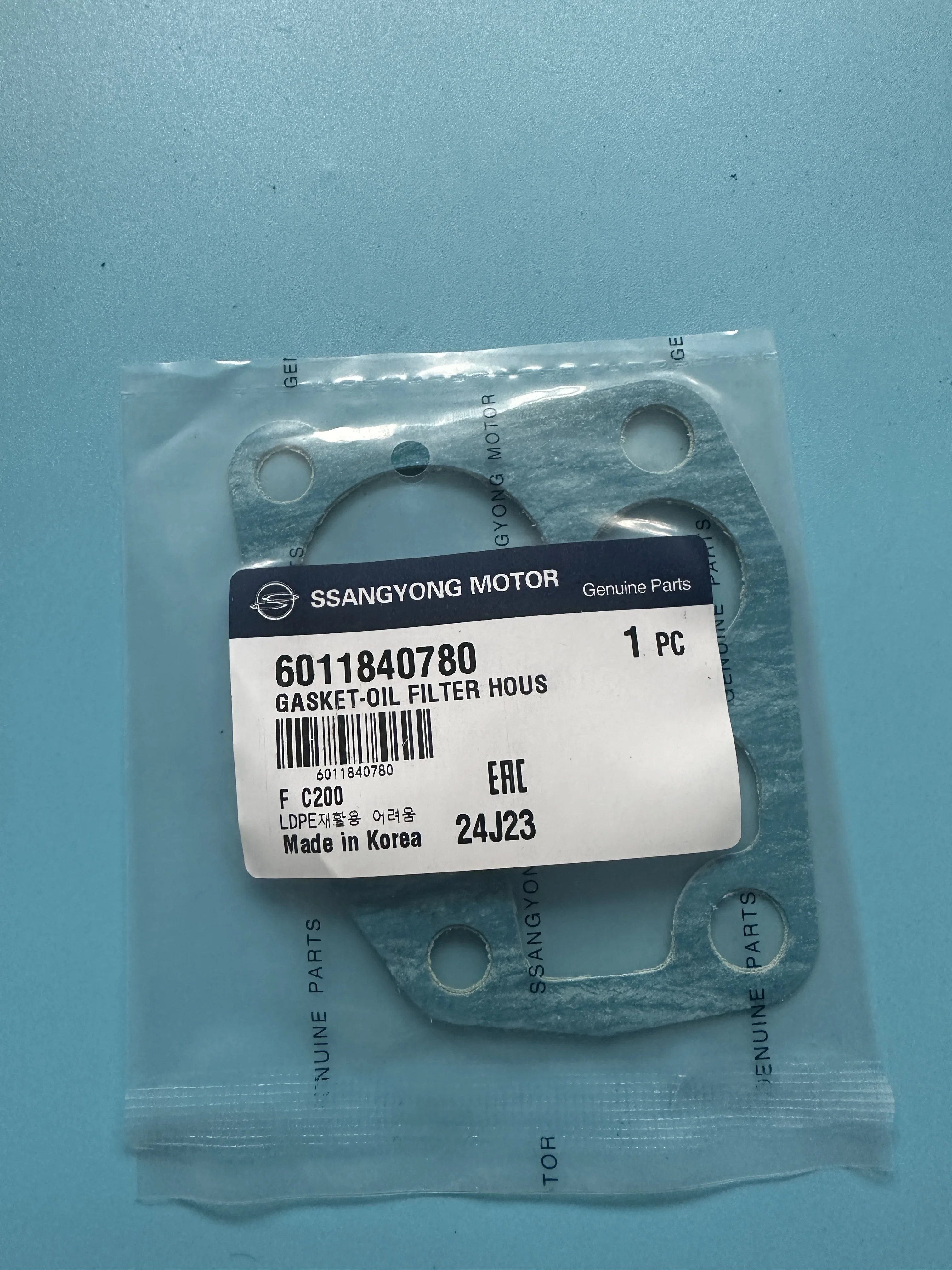 Oil Filter Housing Gasket 6011840780 For Ssangyong Actyon Kyron Rexton Actyon Sports Korando Rodius/Stavic Musso