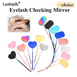 Lashtalk Colorful Stainless Steel Checking Mirror Eyelash Extension Professional Makeup Tool Dental Mirrors Mouth Fake Lashes