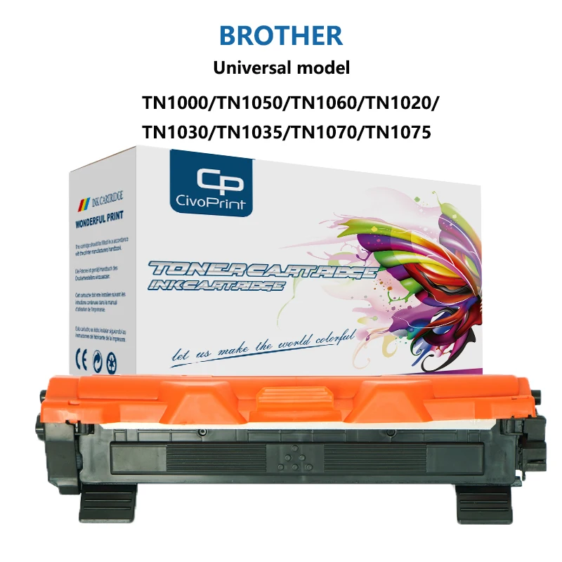 1x Black Brother 1050 TN1050 Toner Cartridge for DCP-1510 1512 1610W 1612W HL-1210W 1212W 1110 1112 MFC-1810 1910W Printer
