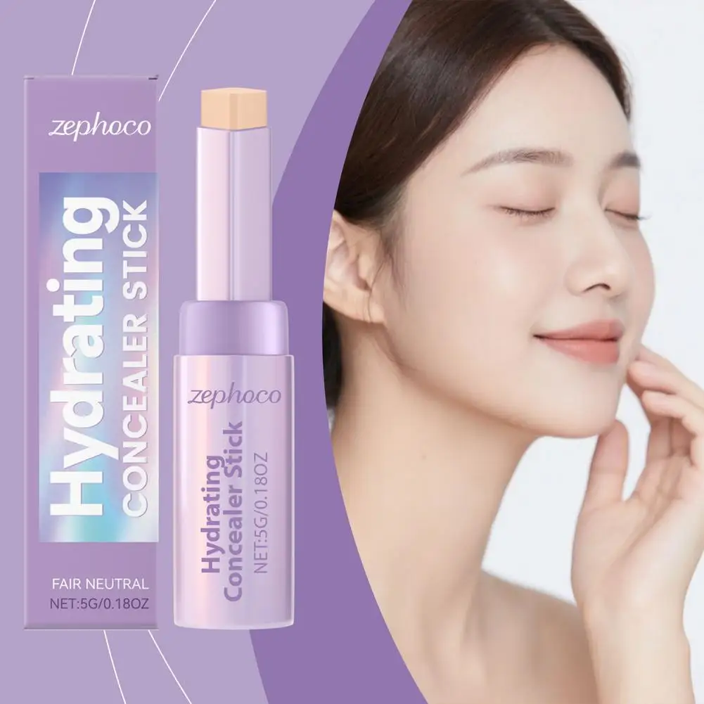 Concealer Foundation Highlighter Stick Full Cover Face Corrector Dark Eye Circle Contour Waterproof Moisturizing Natural Makeup