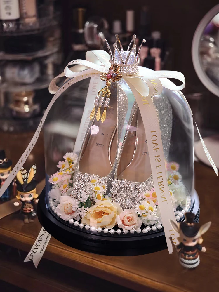 

Воротник-коробка для свадебной обуви с замком, игра с блокировкой дверей