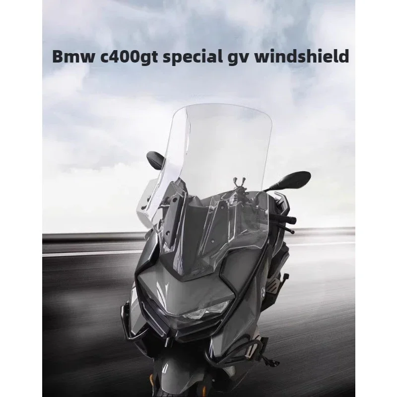 For BMW C400GT Motorcycle Windshield BMW  Motorcycle Windscreen Modification Windproof Rise Widen 56-76cm Motorcycle Supplies