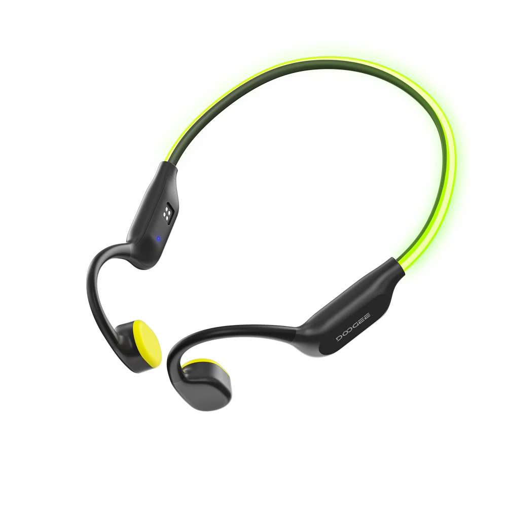 DOOGEE Beengeleiding Sport Zwemhoofdtelefoon BoneBeat Swim Ray Draadloze headset IP68 Waterdicht met knipperend LED-licht 32GB