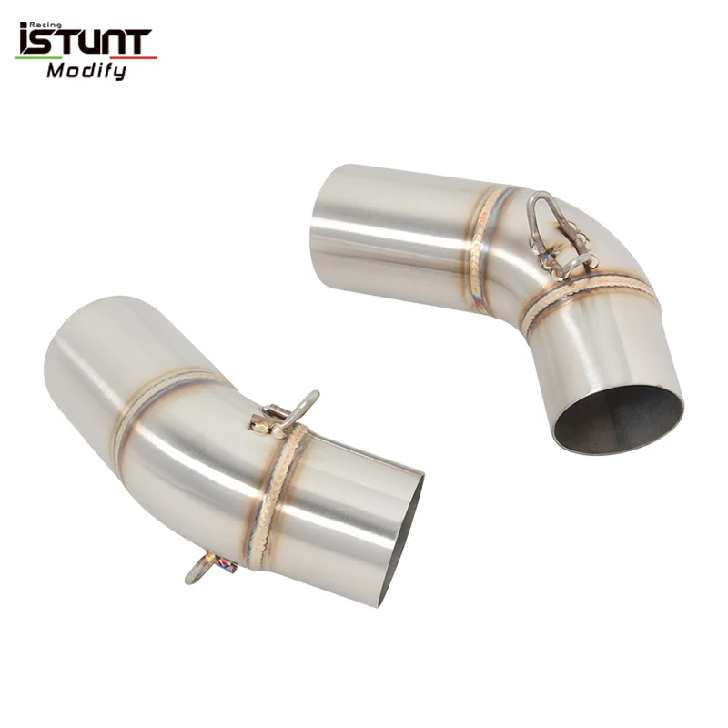 For Ducati Monster 659 696 695 795 796 1100 2008-2014 Motorcycle Exhaust Pipe Escape Modified Mid Connect Link Pipe Tube Muffler