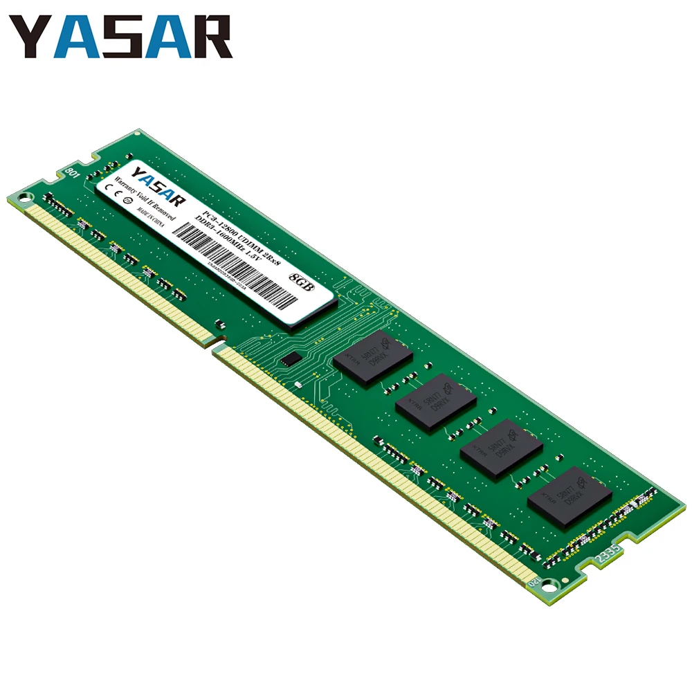 YASAR DDR3 4GB 8GB 16GB Desktop Memoria Ram 1066 1333 1600Mhz 1.5V PC3 1.2V 8500U 10600U 12800U 240Pin ddr3 UDIMM Memory RAM