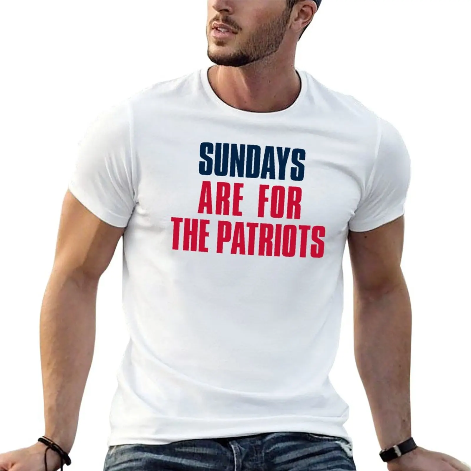 Dias de domingo são para os Patriots, camiseta para fãs de futebol da Nova Inglaterra, camiseta para homens, camisetas engraçadas, camiseta de algodão
