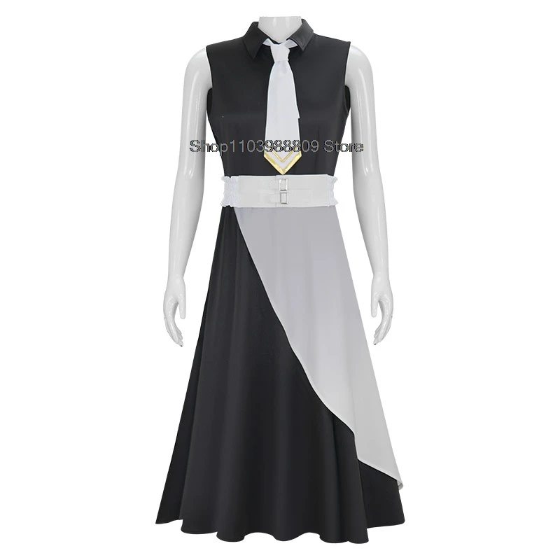 Anime BanG Dream Uika Misumi Costume Cosplay Abito nero senza maniche Parrucca uniforme Festa di Halloween Gioco di ruolo Vestito per donne adulte