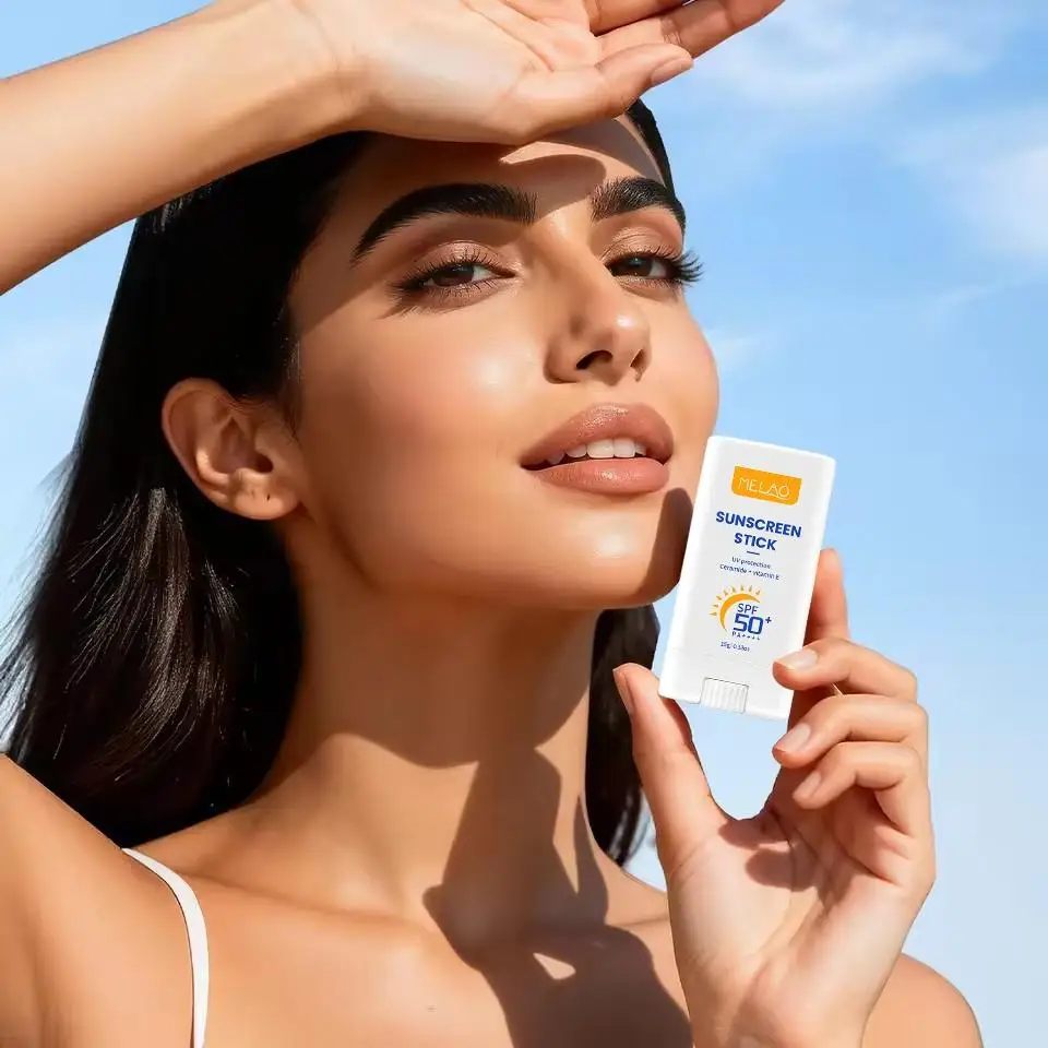 Sunscreen Stick SPF50+ PA++++, UV Protection Ceramide Vitamin E Sun Block, Lightweight Antioxidant Sunscreen for All Skin Types