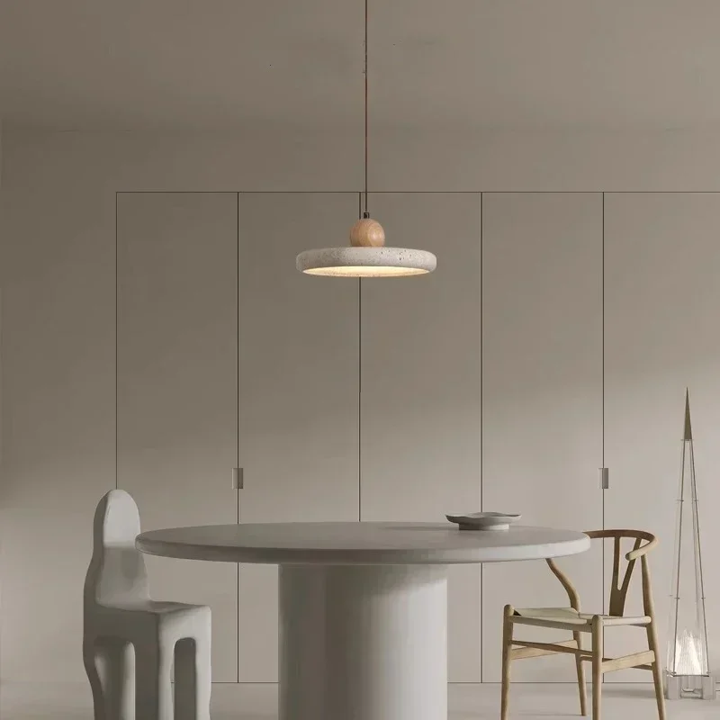 Natural Stone Pendant Light  Kitchen Island Ceiling Hanging Lamp Suspension Chandelier for Living Dining Room