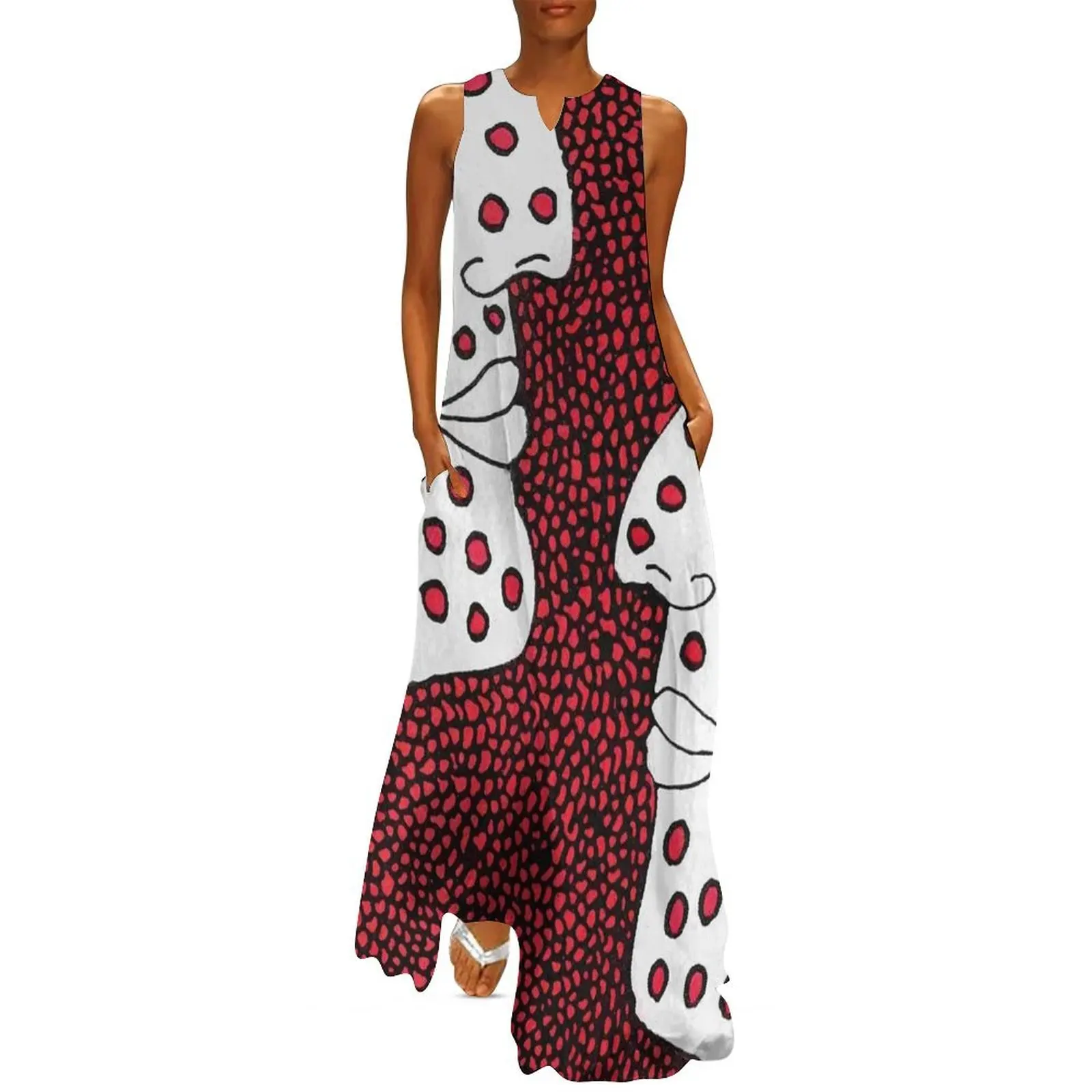 Yayoi Kusama Abstract Honeycomb Long Dress clothing women summer 2025 Long dress woman