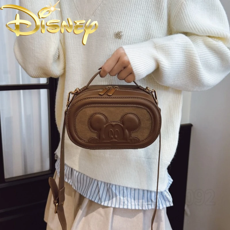 Disney Mickey New Mini Women's Shoulder Bag Cartoon Cute Mini Women's Bag Fashion Women's Shoulder Crossbody Bag High Quality