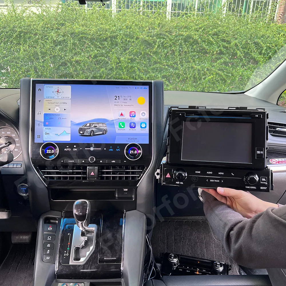 

Qualcomm 16.8" Screen Car Radio For Toyota Alphard 2015-2020 Android 13 Multimedia Player Wireless Carplay GPS Navigation DSP