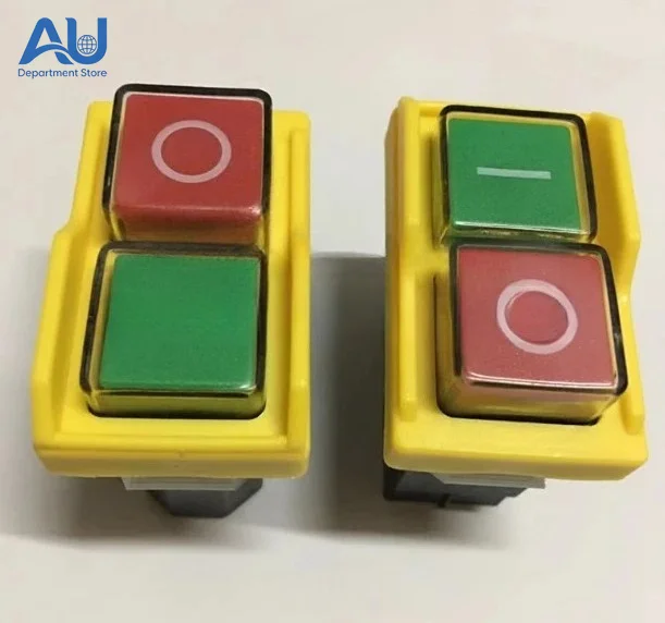 DKLD DZ04 4 Pins Waterproof Electromagnetic Push Button Switches ON OFF Start Stop Switch for Grinding Machine 250VAC 8(6)A