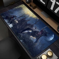 Gaming Mouse Pad XXL Deskmat Anime Pc Accessories Mousepad E-Eldens R-Ring Mat 900x400 Gamer Large Desktop Extended Desk Carpet