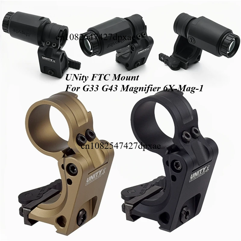 Tactical UNity FTC Mount For G33 G43 Magnifier 6X-Mag-1 Airsoft Rifle 558 Holographic Red Dot Scope FAST Riser Mount Hunting