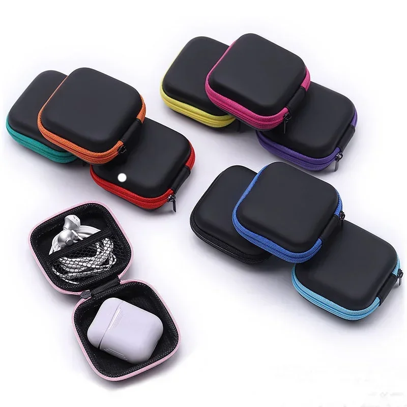 Multifunctional Coin Purse Earphone Case Waterproof Storage Box for Headphones USB Cable SD Card Key Money