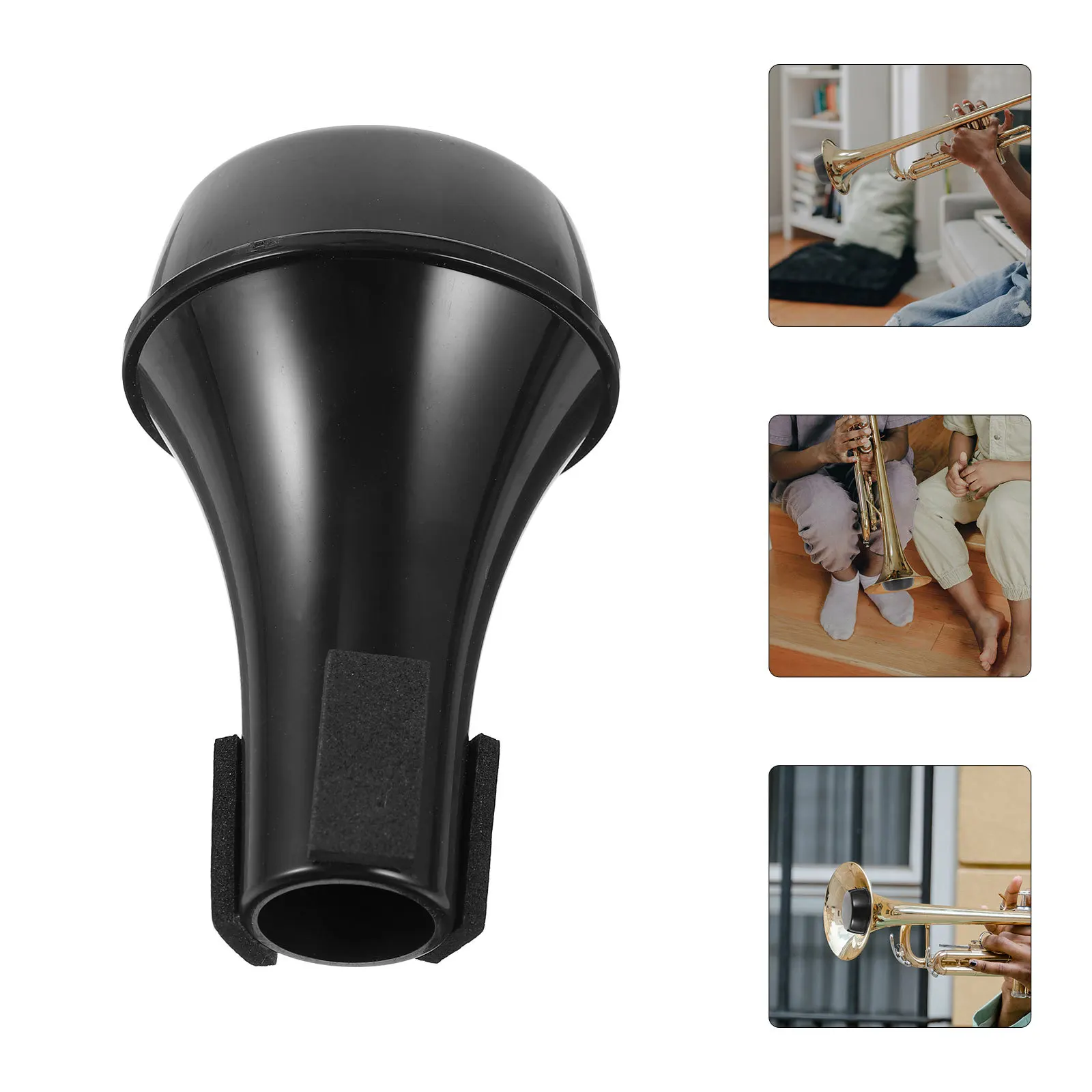 

Straight Trumpet Mute Mini Practice Mute for Beginners Non-Deforming ABS Material Quiet Performance Muffler for Indoor Playing