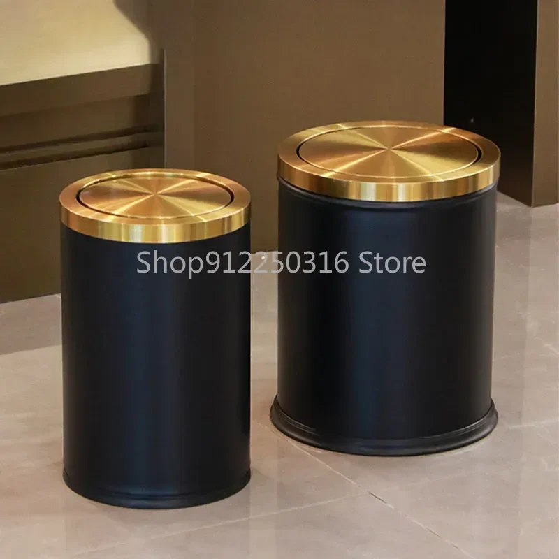 Luxury Stainless Steel Trash Can Small Lid Dustbin Under Bins Elegant Trash Can Door Portable Outils De Bathroom Pet Items Tools