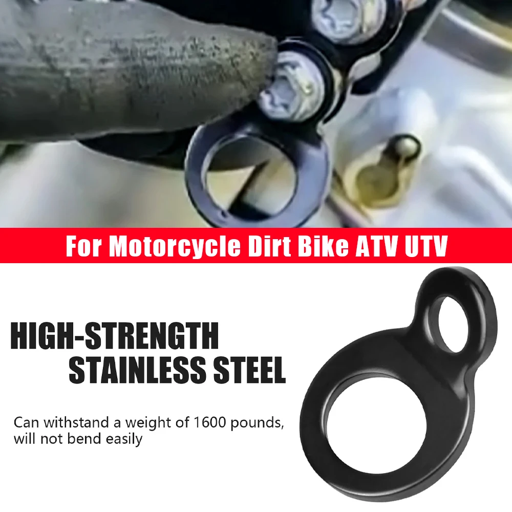 

Attach Tie-downs Stainless Steel Tie-Down Strap Rings Motorcycle Part Tie Down Strap Rings 2pcs for Motorcycle Dirt Bike ATV UTV