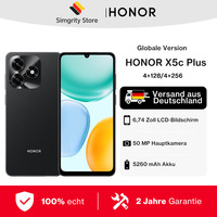 HONOR X5c Plus Smartphone 4GB+128GB/4GB+256GB,MagicOS 9.0(Android 15),5260mAh Battery, 90 Hz 6.74 Inch Display, 50MP + 14MP Camera,MediaTek Helio G81,Octa-Core Processor, Bluetooth 5.1