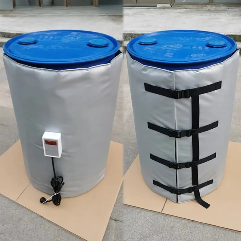 High Temperature Heaters for 55-Gallon Industrial Drum and Barrel Heating Blanket