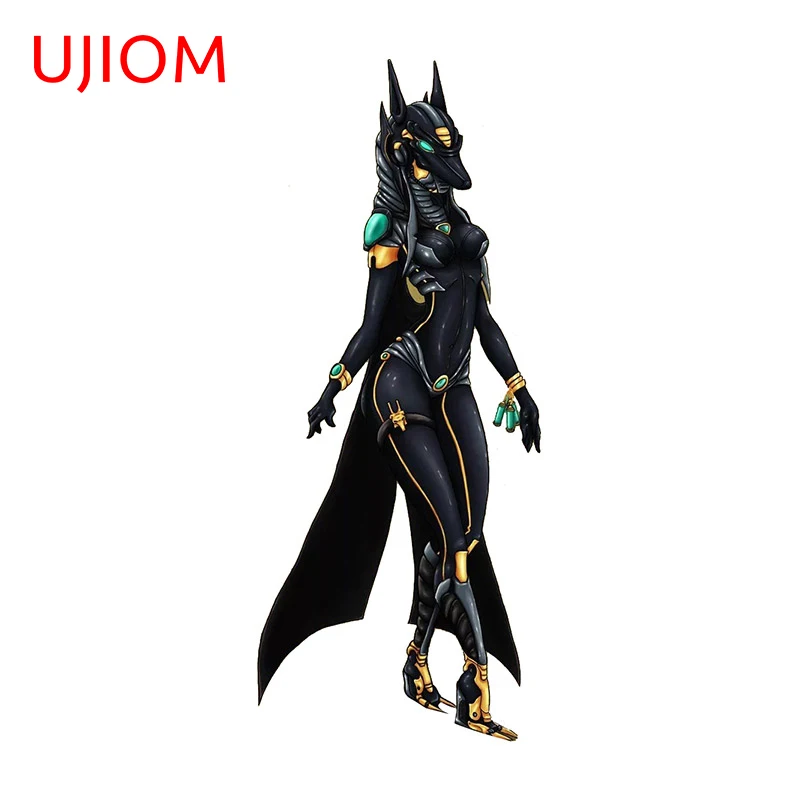 UJIOM 13cm x 5.4cm Furry Anubis Wall Stickers Creative Bathroom Decals Scratch-Proof Laptop Windshield Accessories Sticker