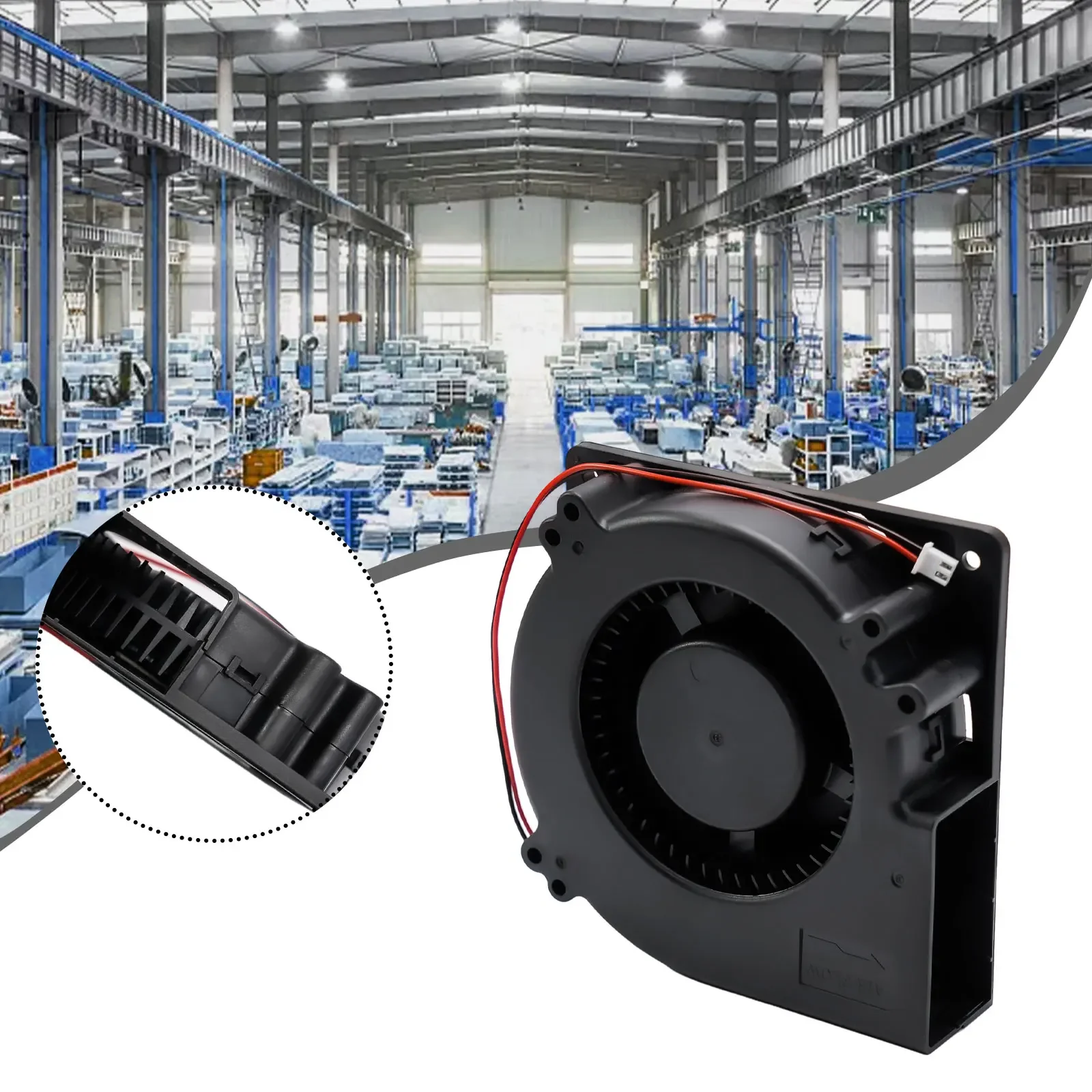 12032 Blower Fan AC 110V-240V DC5V12V24V Double Ball Grill Turbo Blower 120x120x32mm Blower Fan Centrifugal Turbo