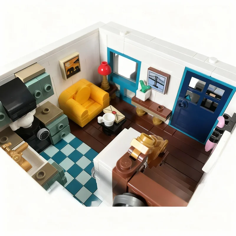 973 قطعة من مكعبات البناء النمطية لنموذج منزل مدينة، ألعاب تجميع إبداعية، هدايا عيد الميلاد