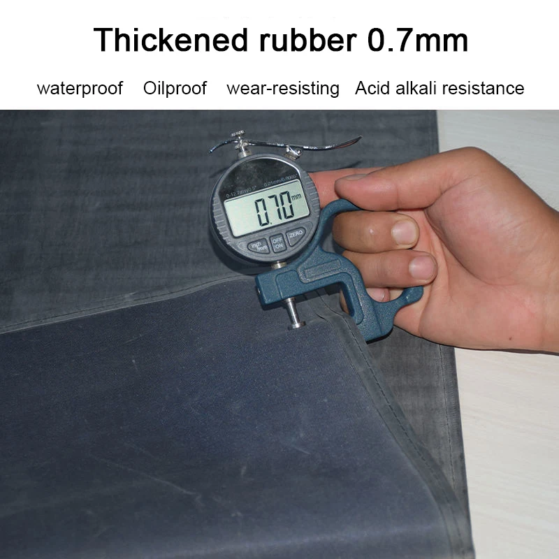 XXM-001 Venta al por mayor delantal de goma engrosado resistente al desgaste resistencia a ácidos y álcalis trabajo antiaceite delantal de poliéster de goma impermeable