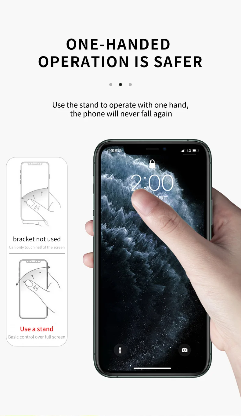 Universal Transparent Finger Ring Handy Smartphone Ständer Halter Für iPhone 12, Xiaomi Samsung Smartphone Auto Halterung Ständer – Detail 11