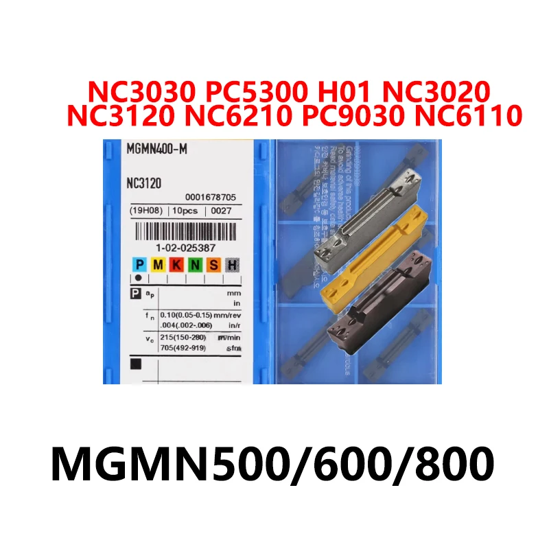 100% Original MGMN600-M NC3120 MGMN500-04-R PC5300 MGMN800-M NC3020 Carbide Inserts CNC Tools Cutter MGMN 500 600 800