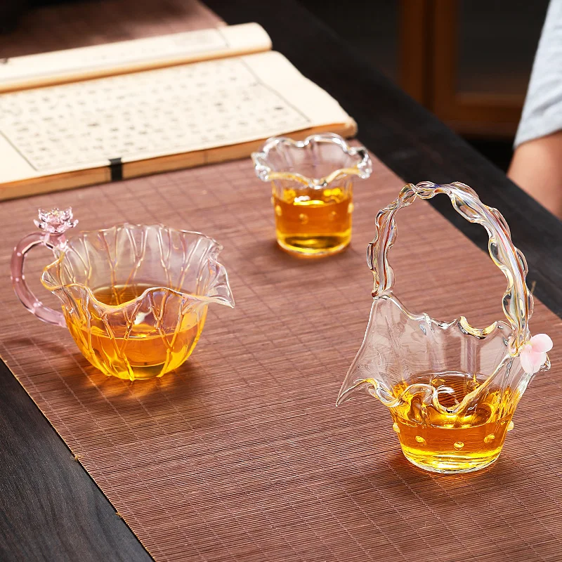 

Диспенсер для чая Liliang Heyun из боросиликатного стекла, бытовой чайный сервиз для кунг-фу, креативная корзина для чая, морской гонг, дао Bei