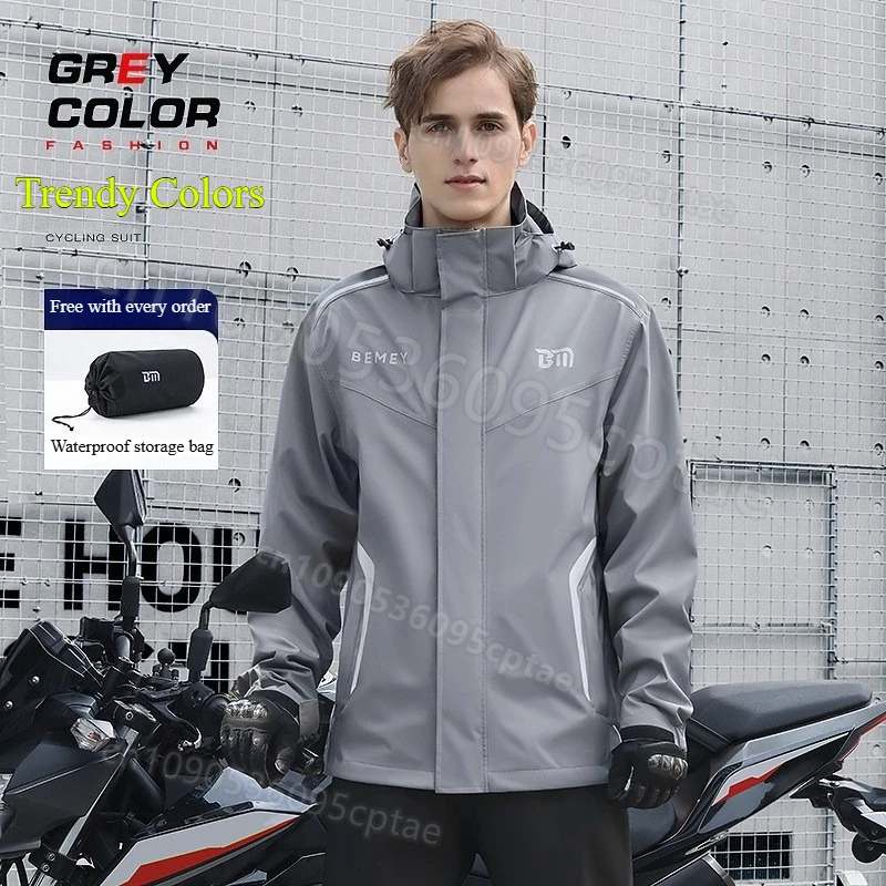 

Raincoat rain pants set split waterproof clothing rainstorm raincoat motorcycle men's riding raincoat impermeable motociclista