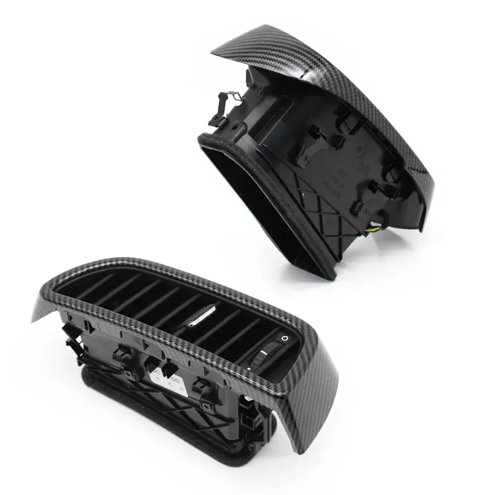 ด้านหน้ากลางกลาง AC Air Vent Grille Outlet คาร์บอนสําหรับ Porsche Cayenne 958 2010 2011 2012 2013 2014 2015