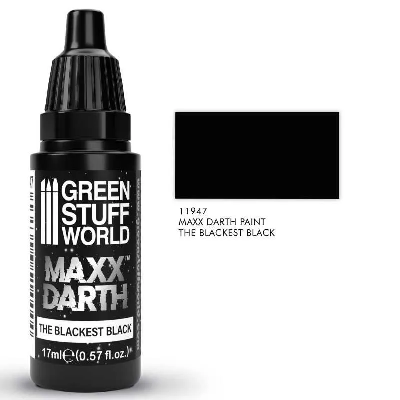 

Paint Blackest Dark Water Based Green Stuf fWorld Maxx Darth Pen Painting Spray Portrait Military Strong Covering Power Matte