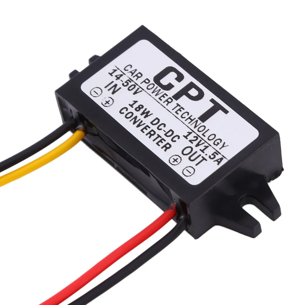 Convertidor de 14-50V a 12V CC protección contra sobrecarga DC 14-50V a 12V regulador convertidor de voltaje de alta eficiencia para dispositivo de coche