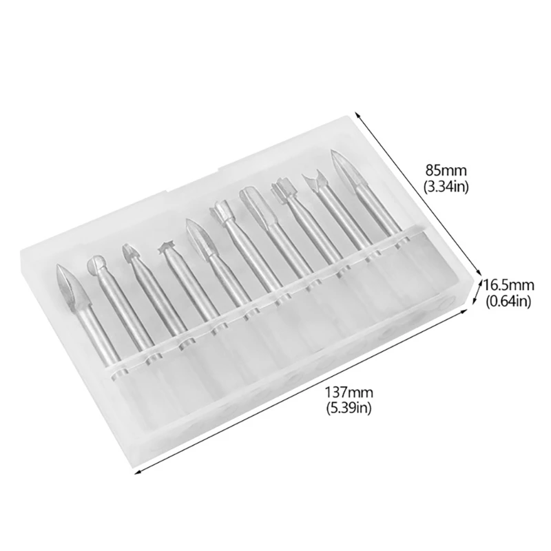 Brocas para tallar madera, broca enrutadora grabado, juego fresas rotativas diferentes para herramienta rotativa, envío