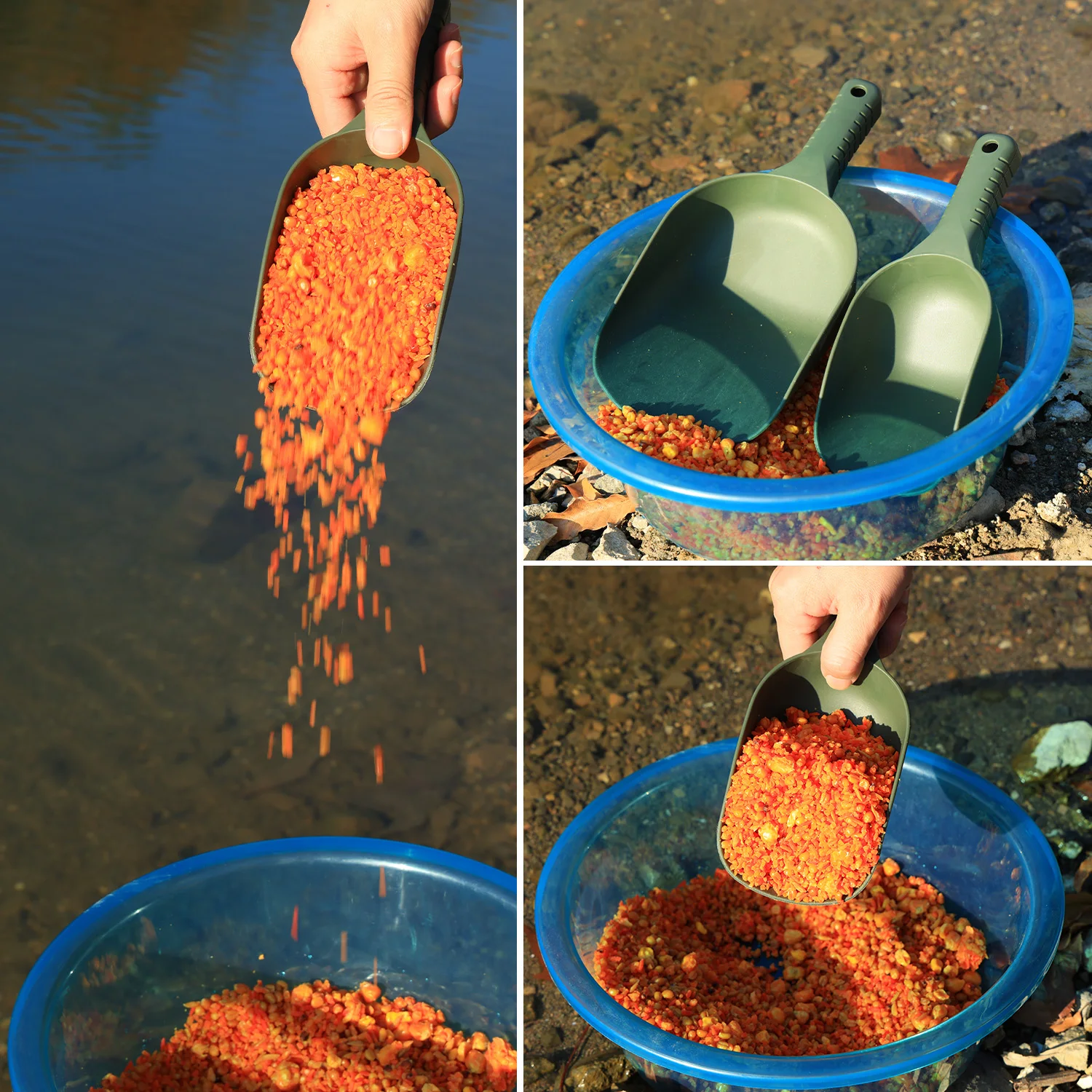 Sougayilang Pala para cebo de carpa – Plástico ABS antiadherente - imagen 5