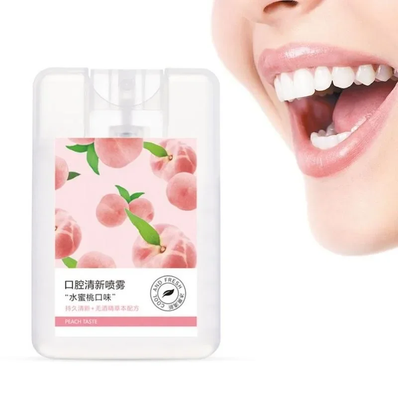 Honey Peach Spray Breath Freshener Mouth Spray Odor Treatment Spray Refresher Fresh Breath Remove Bad BreathSmokeBelleza Y Salud