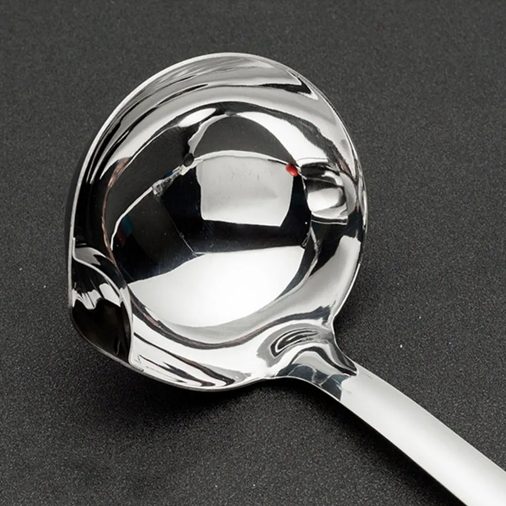 

10 Cm Oil Separator Filter Spoon Soup Ladle Long Handle Scoop Hotpot Draining Multifunction Strainer