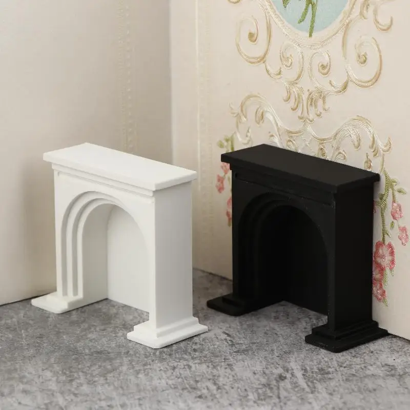 1PC 1/12 Dollhouse Mini Fireplace Model Dollhouse Christmas Scene Furniture Decoration Accessories Children Pretend Play Toys