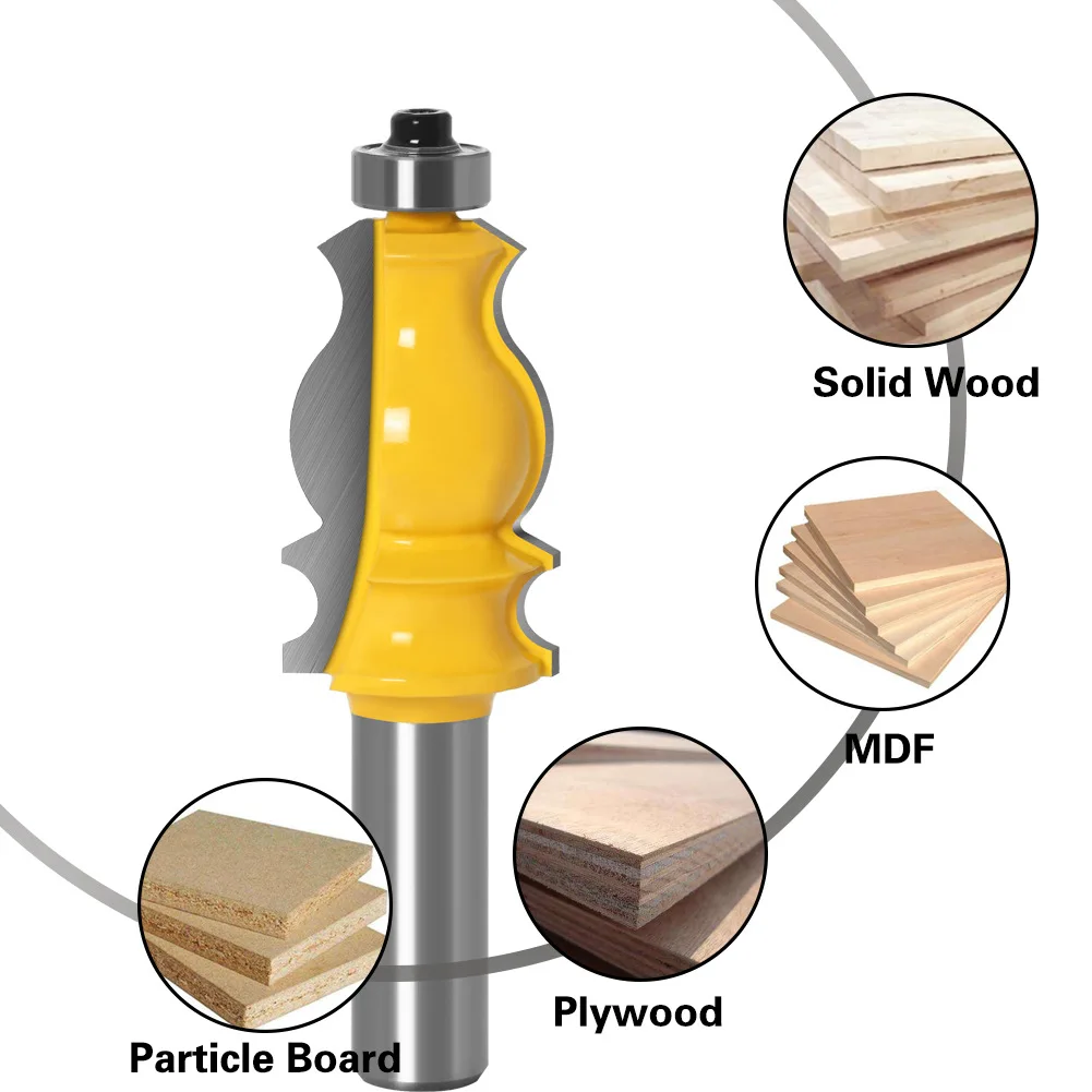Mèche de routeur de moulage Architectural, coupe-Tenon pour outils de travail du bois, accoudoir en queue de poisson, mèche de routeur pour le travail du bois, 1 pièce