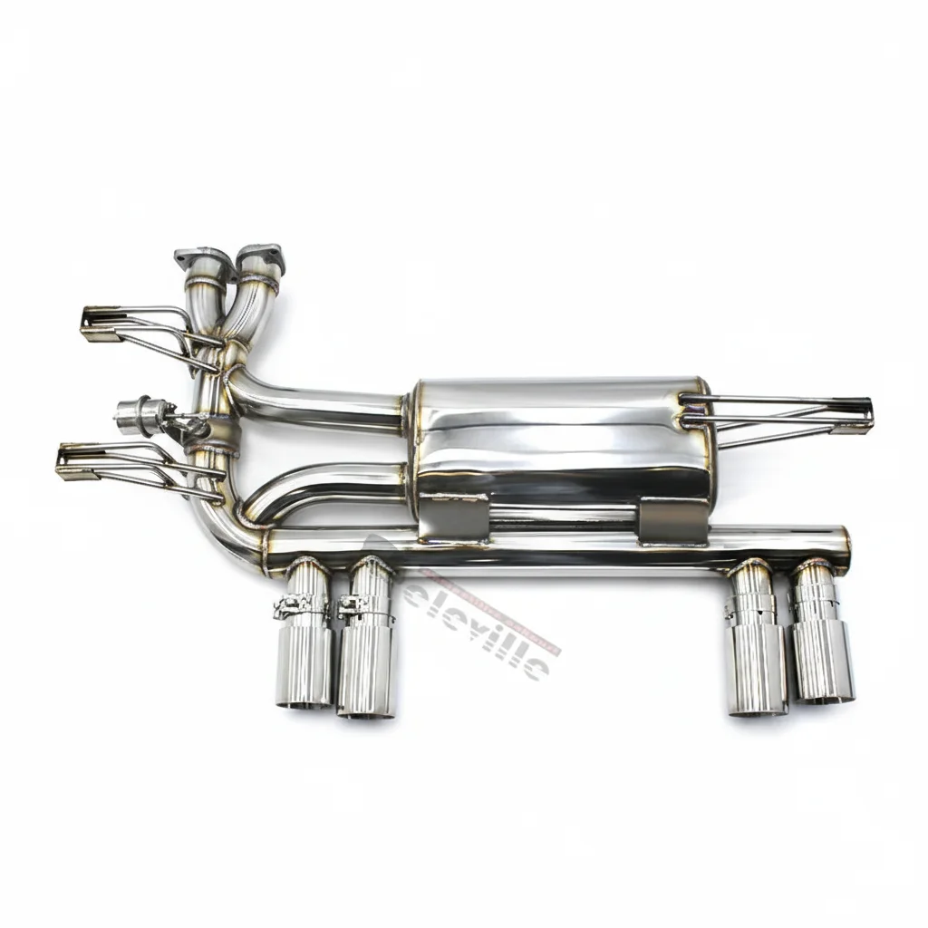 OBM Stainless Steel Car Exhaust Catback For BMW M3 E46 2004-2006 Exhaust Pipes Valvetronic Exhaust Muffler Catback