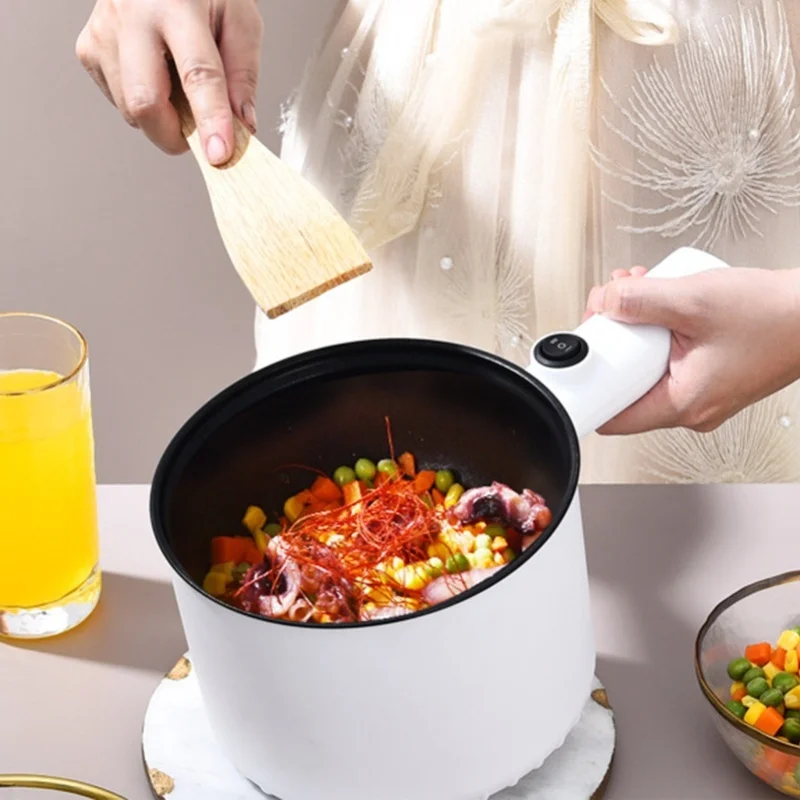 2 Gear Temperature Electric Hot Pot 1.5L Non Stick Multifunctional Mini Cooker For Kitchen Dorm view 3
